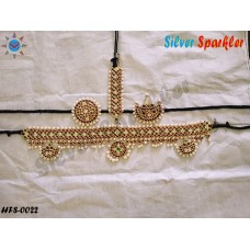 Traditional Temple Jwellery  Big Bow type Head full set.