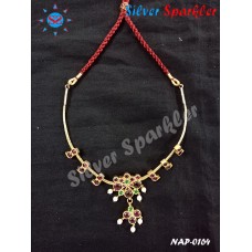Trendy Temple jewellery New Flower necklace with pearl hangings