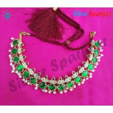Kerala famous Temple jewellery,  Pallakka necklace model 7