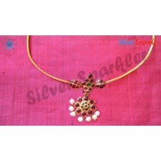 Devine Temple jewellery Sangu,Chakram necklace with pearl hangings.