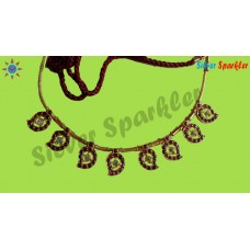 Traditional Temple jewellery Mango with seed necklace.