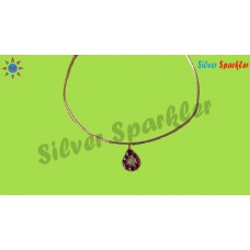 Traditional Temple jewellery Single pear necklace.