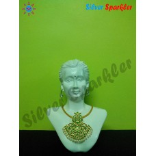 Fantastic green stone Shobana Necklace