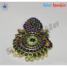 Traditional Temple jewellery Big Naagar with Shivalingam in middle pendant.