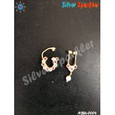 Traditional Temple Jewellery, Nathu and Bulaku for Bharathanatyam dancers